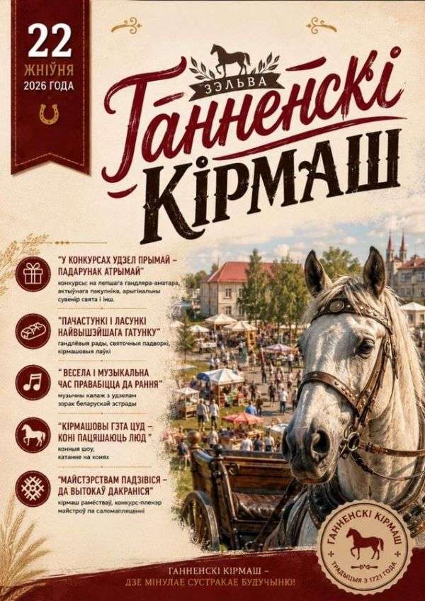 Традиционный Ганненскі кірмаш в Зельве 2026 года, ярмарка ремесел и фестиваль народной культуры в Беларуси