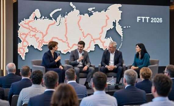 Деловая дискуссия на форуме FTT 2026 в Москве, обсуждение развития туристических территорий и новых маршрутов для туристов из Беларуси