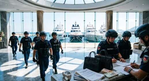 Полиция проводит обыск в luxury отеле Selectum в Анталье, конфискованные яхты и документы, сентябрь 2026 года