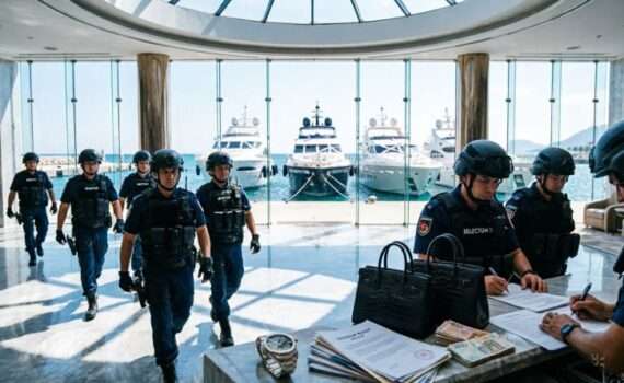 Полиция проводит обыск в luxury отеле Selectum в Анталье, конфискованные яхты и документы, сентябрь 2026 года