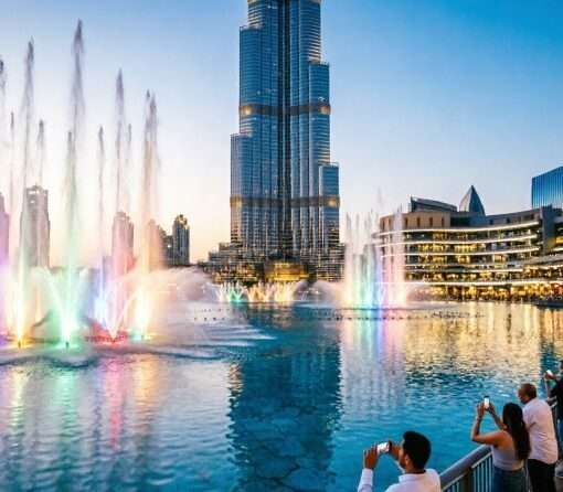 шоу фонтанов Бурдж-Халифа возобновлено сентябрь 2026